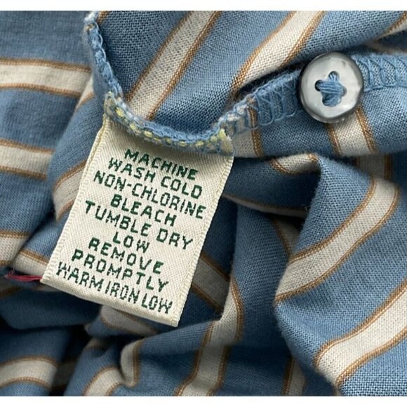 Fairway & Greene Mens Short Sleeve Striped Golf Polo Shirt M Mercerized Cotton - Picture 6 of 8